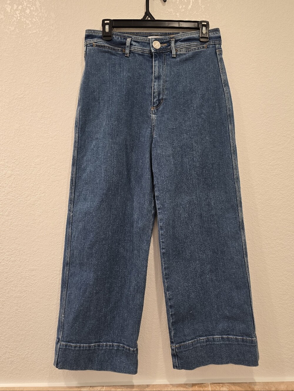 LOFT High-Rise Wide-Leg Cropped Jeans